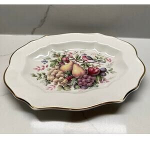 Avon Enoch Wedgwood (Tunstall) Oval Platter Serving Dish 22K Gold Trim 1976
